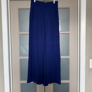 Spanx Blue Wide-Leg Track Pants
